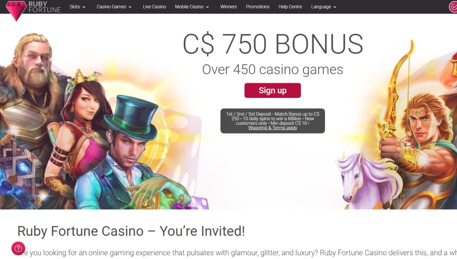 Ruby Fortune Layout